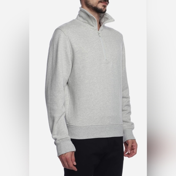 NWT Citizens of Humanity Sevilla Half Zip Sweatshirt Grey Size XXL Men's - Picture 16 of 16